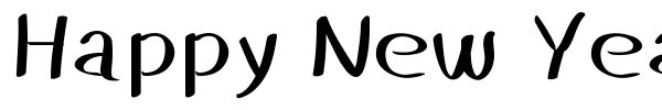 Happy New Year 2016 font