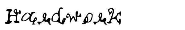 Hardwork font