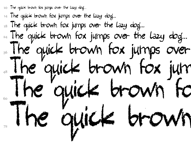 Harlem Clown font waterfall