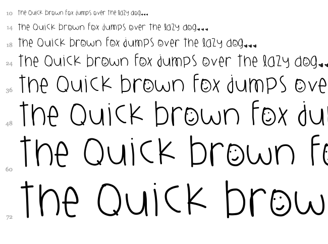 Harlems Playground font waterfall