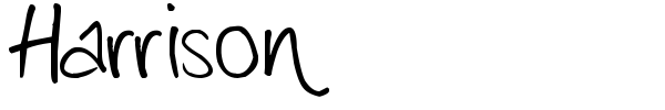 Harrison font