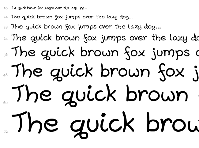 Harrowprint font waterfall