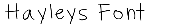 Hayleys Font font