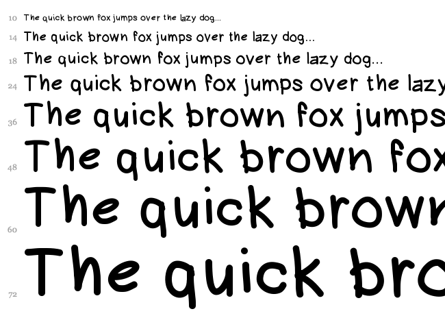 Hein Writing font waterfall