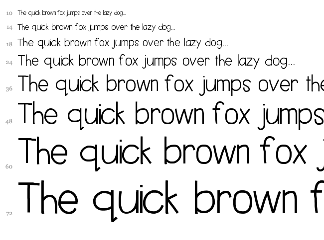 Hello Best Day font waterfall