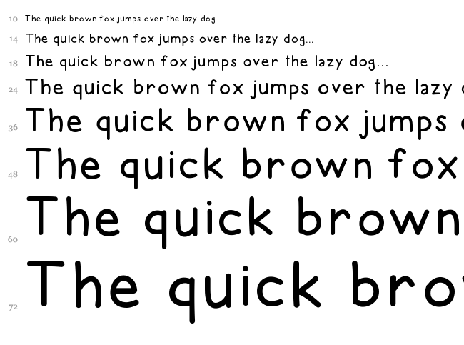 Hello Recess font waterfall