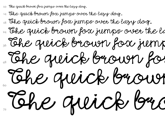 Hello Sansa North font waterfall