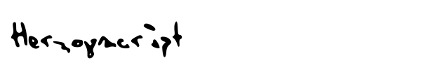 Herzogscript font