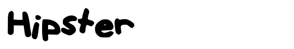 Hipster font preview