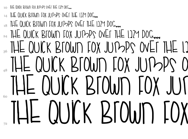 Hipsters Night font waterfall