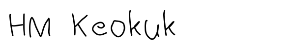 HM Keokuk font