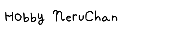 Hobby NeruChan font