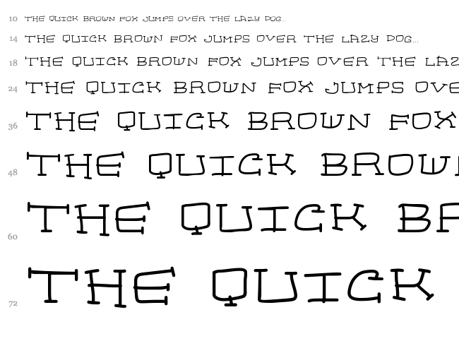 Homeboys font waterfall