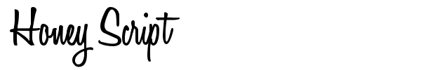 Honey Script font