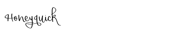 Honeyquick font
