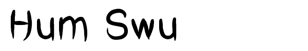 Hum Swu font