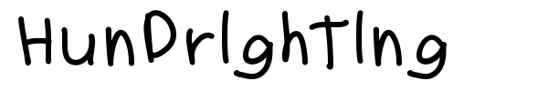 Hundrighting font