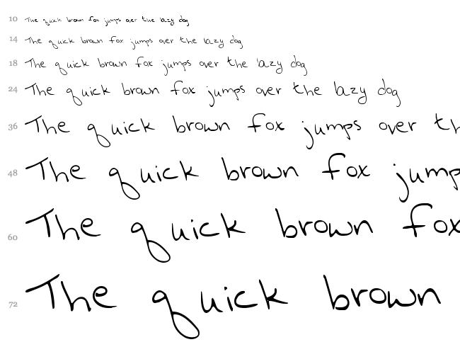 Hurry Up Hurry Up font waterfall