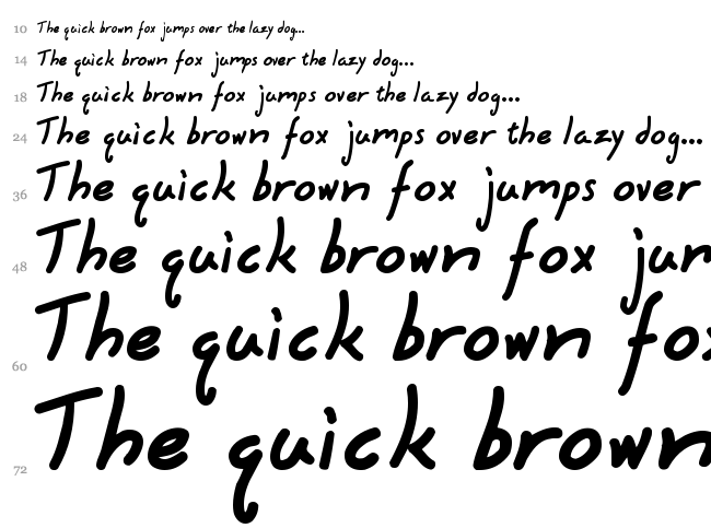 Hyena font waterfall