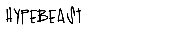 Hypebeast font preview