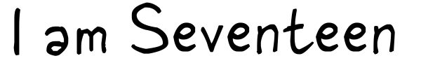I am Seventeen font