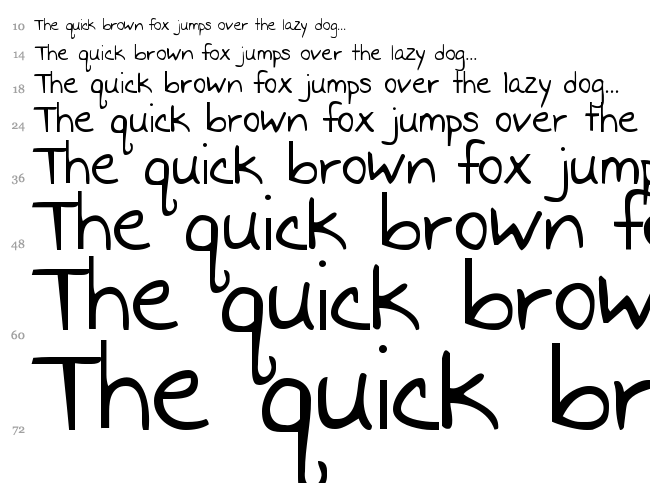 I Missed You font waterfall
