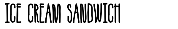 Ice Cream Sandwich font