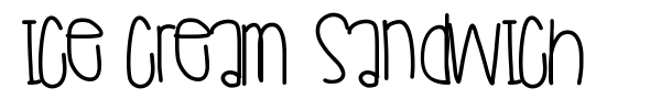 Ice Cream Sandwich font