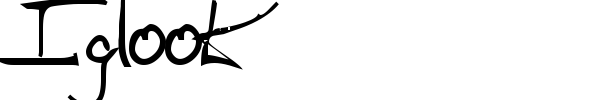 Iglook font