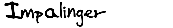 Impalinger font