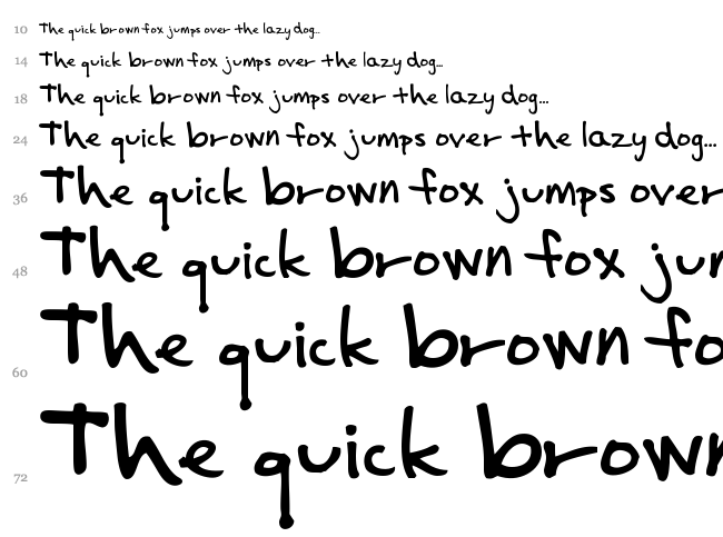 Impalinger font waterfall
