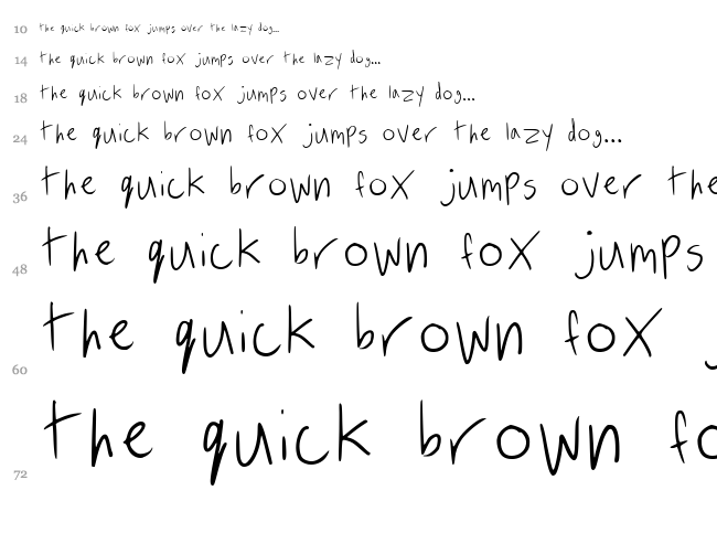 In Hades font waterfall