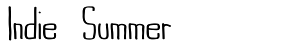 Indie Summer font preview