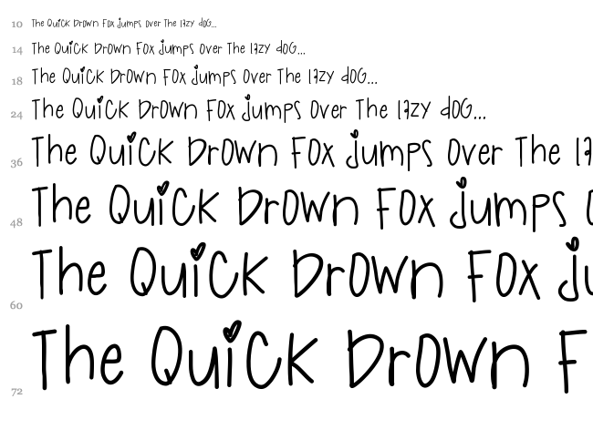 Indigo Racers font waterfall