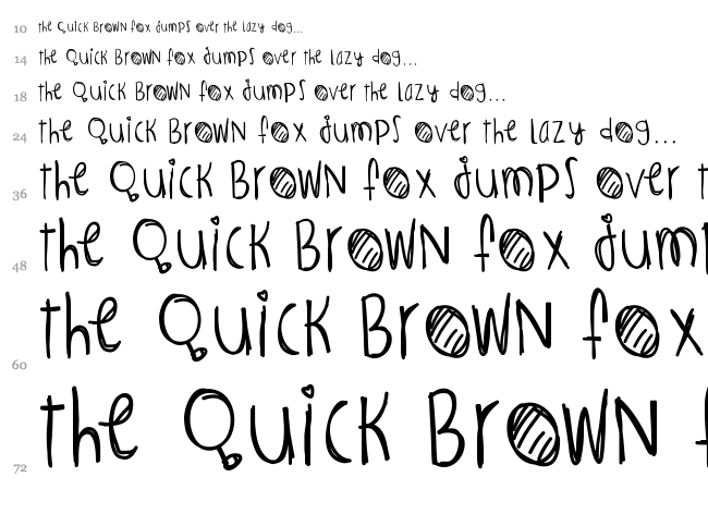Infernos Spicy font waterfall
