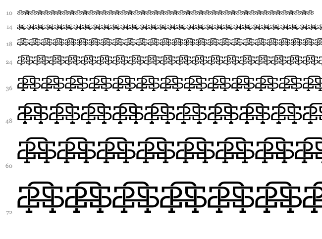 Ini Budi font waterfall