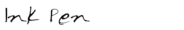 Ink Pen font