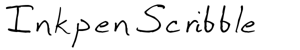 Inkpen Scribble font preview