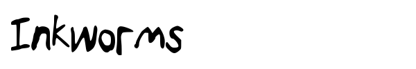 Inkworms font