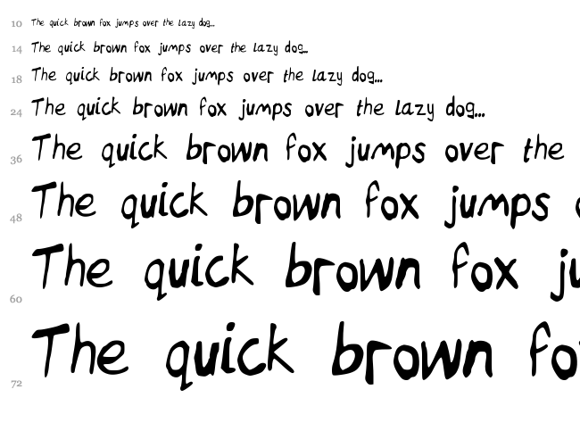Inkworms font waterfall