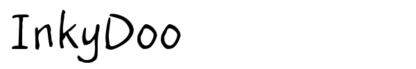 InkyDoo font