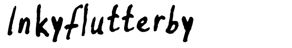Inkyflutterby font