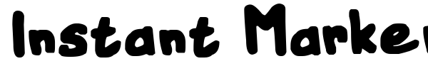 Instant Marker font