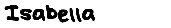 Isabella font preview