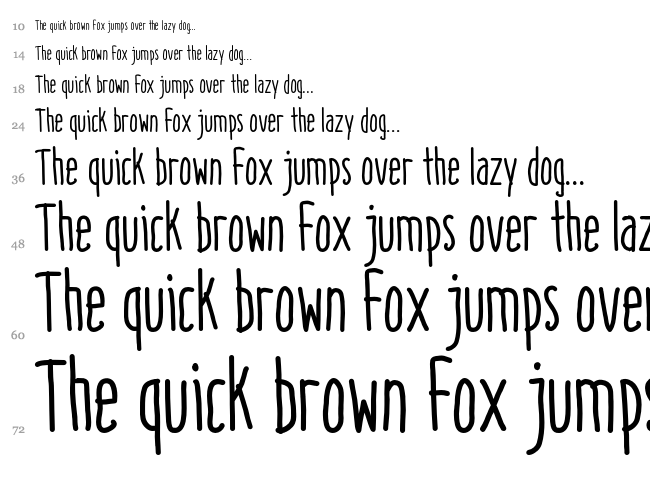 Italo font waterfall