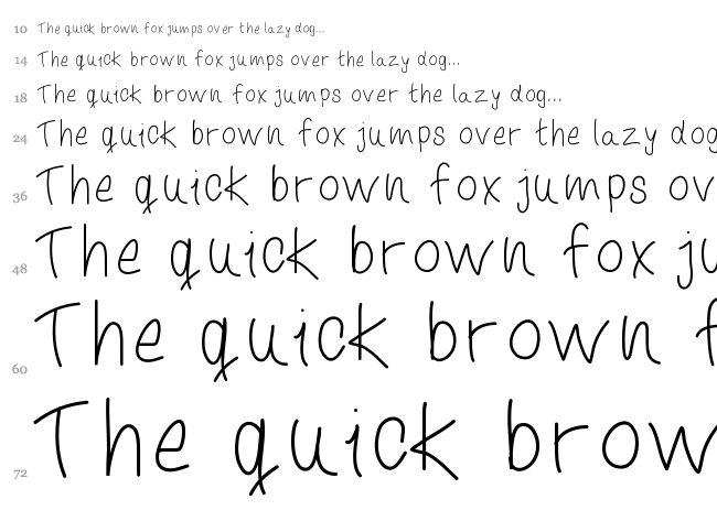 It Is Written font waterfall