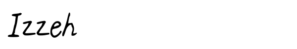 Izzeh font