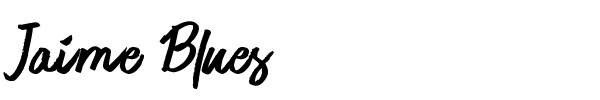 Jaime Blues font