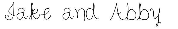Jake and Abby font