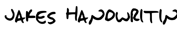 Jakes Handwriting font